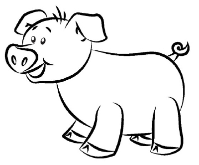 easiest cartoon to draw. how to draw a cartoon pig