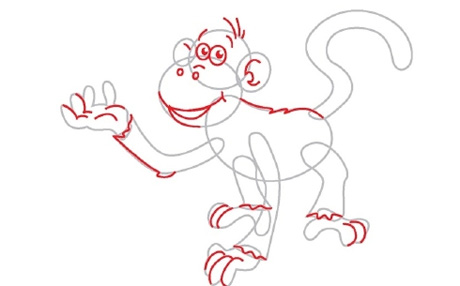 How to draw a monkey