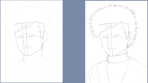 How to draw Gaara's Tattoo step by step