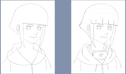 HOW TO DRAW HINATA HYUGA - NARUTO SHIPPUDEN 