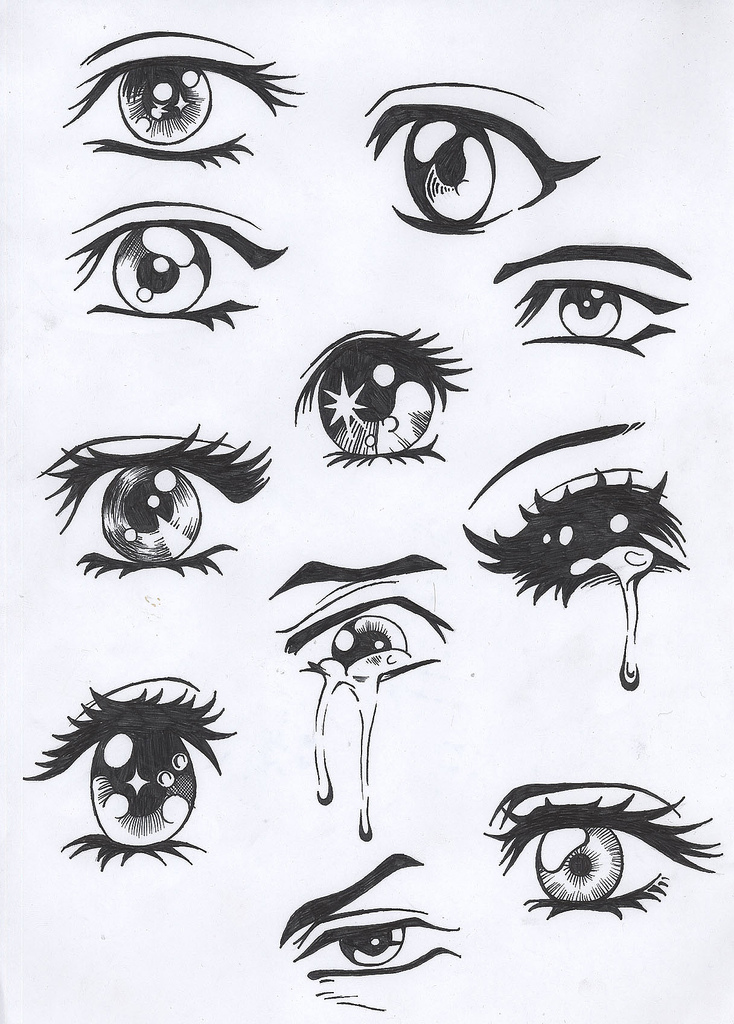 How to draw manga eyes How to draw manga eyes