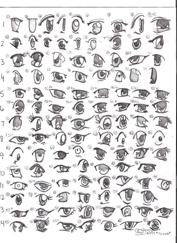 How to draw manga eyes How to draw manga eyes