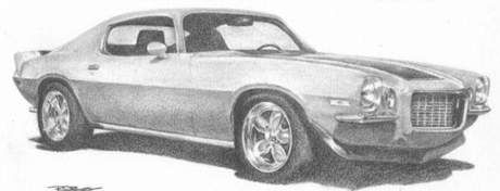 Learn to draw a Camaro