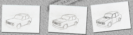 Draw car - step by step guide - step 3