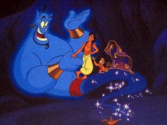 Alladin and the genie