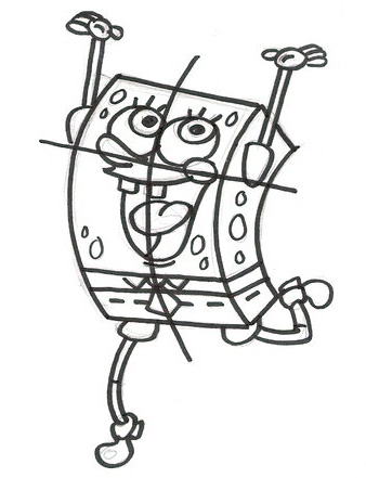 how to draw spongebob